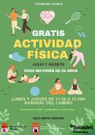 Actividad física gratuita para mayores de 50 años.